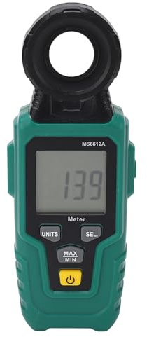 Testeur de Photomètre Numérique avec Un Superbe écran LCD M653A Merveille de Mesure de l'éclairement pour Un Affichage immaculé Support de Luxmètre et Photomètre avec Une