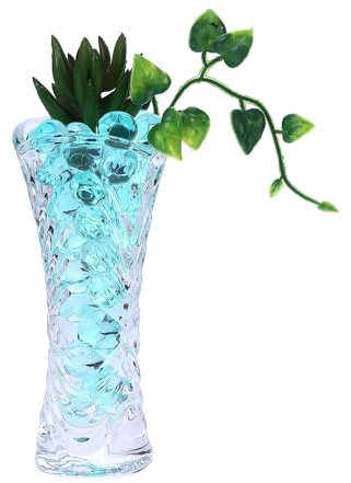 VICZON Wasserperlen, 50 g, Gel-Kugeln, zum Befüllen von Vasen, für schwimmende Perlen, Herstellung von schwimmenden Kerzen, Vasenfüllung und Dekoration, 2,5 – 3 mm, Grün