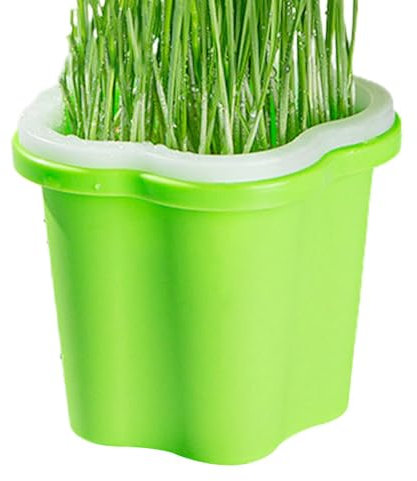 Sprossentablett – Hydrokultur-Pflanzbecher – Pflanzenkeimtabletts | Multifunktionale Katzengrasbox | Katzengras-Pflanzgefäß-Set | Setzling-Pflanztopf, wiederverwendbarer Fensterbank-Pflanzkasten zum