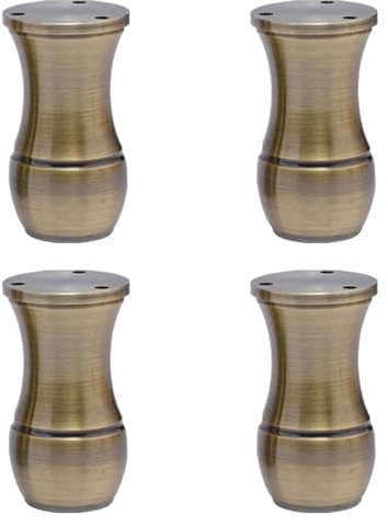 YJRZYQKXKL Furniture Legs Adjustable, 4pcs Tapered furniture feet Green Bronze Table Legs Height: 8-15cm Sofa Legs Aluminum Alloy | Anodized Surface | Cupboard Feet Kitchen Foot-8cm/3.1