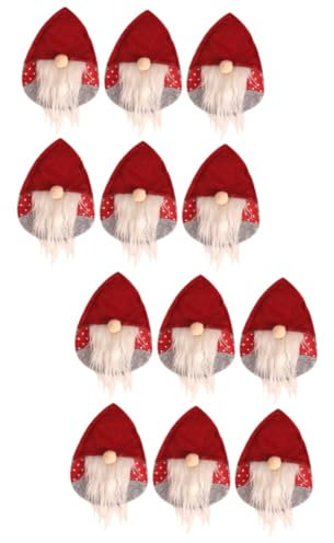 TOPBATHY 12 Stk Weihnachtsbesteck Santa Besteckhalter weihnachtliche Tischdekoration geschirrtücher weihnachtsmotiv christmas decorations table Besteckhalter für Party Weihnachtsgabeltasche