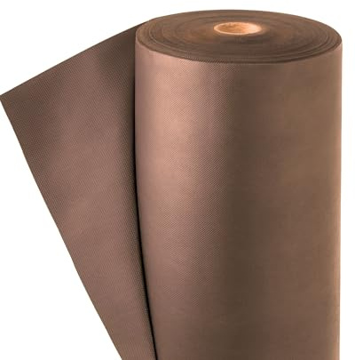 EraGreen Premium ogräsfleece 80 g/m² i brunt – 1,6 m x 100 m markväv, vattentät och UV-stabil – ogräsmatta perfekt för trädgård och rabatt – miljövänlig mulchfolie