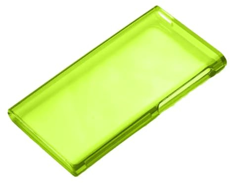 Schutzhülle für iPod Nano 7 / 7G 7. Generation, glänzend, weich, transparent, TPU, Grün