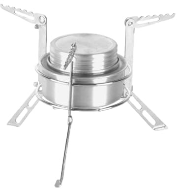 Estufa de Alcohol para Acampar Con Soporte para Trípode y Quemador