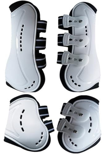 Wudaizhi Pferdebeinstiefel, Pferdebeinschutz, Pferdebeinschutz, Pferdesehnenstiefel, Absorbierende Pu-Shell-sehnen-streichkappen Für Das Springreiten