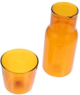 VOSAREA Glass Water Jug Juice Storage Kettle Heat Cold Resistance Lids Modern Home Decor