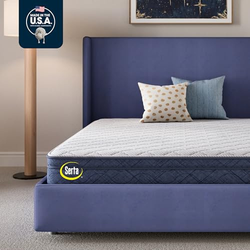 Serta Five Star Mattress Tranquility 10 Plush Pillow Top Full, Breathable, Pressure Relief, with Supportive Innersprings - 100 Night Trial, CertiPUR-US Certified and 10 Year Limited Warranty