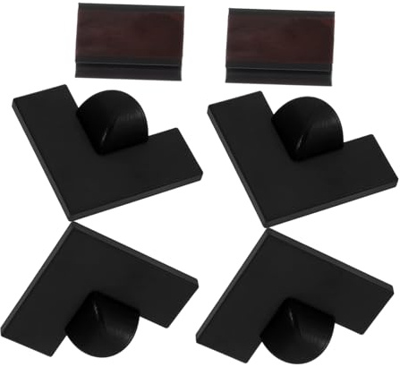 KONTONTY Accesorios Para Mosquiteras Rígidos Para Esquinas Selladas, Juego De Fijadores Negros Para Ventanas Mosquitera, Protección Para Uso Doméstico, Set