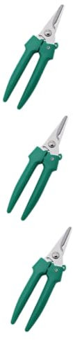 INOOMP 3 Pièces Cisailles de Jardin Acier Inoxydable pour Élagage de Fruits Outil de Jardinage Professionnel Antidérapante pour Branches Fleurs