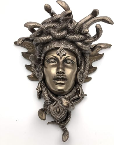 Fiesta Studios – Medusa Guardian Head – Wandschild Skulptur – Kaltgussbronze