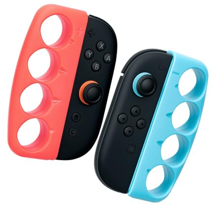 Mcbazel Joycon Fitness-Boxgriff für Nintendo Switch 2, Griff für Box-Gaming-Controller, Joypad-Griffe, Fitness-Gaming-Zubehör – Orange und Blau