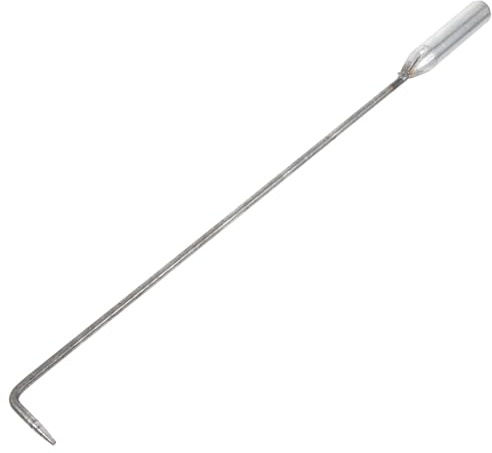 VICASKY Tisonnier Robuste pour Cheminée et Foyer Crochet Ergonomique Antidérapant Outil Polyvalent pour Barbecue Extérieur Camping et Usage Domestique
