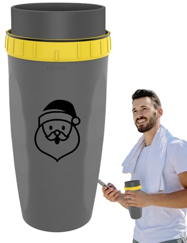 Twist Top Cup – Bicchiere a prova di perdite, bottiglia d'acqua con coperchio girevole, mini da viaggio, porta bevande portatile, per bambini, adolescenti, donne, uomini