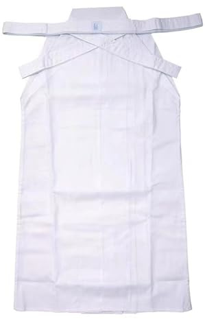 Martial Arts Kendo Aikido Hakama Pants, Japanese Samurai Uniform Kendo Kimono Skirt Hapkido Pants (White,X-Large)