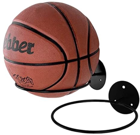 Supporto da Parete per Palloni, 1 Pezzi Supporti da Parete per Pallacanestro, Supporto per Ripiano per Palloni Sportivi a Parete, per Pallacanestro Calcio Pallavolo