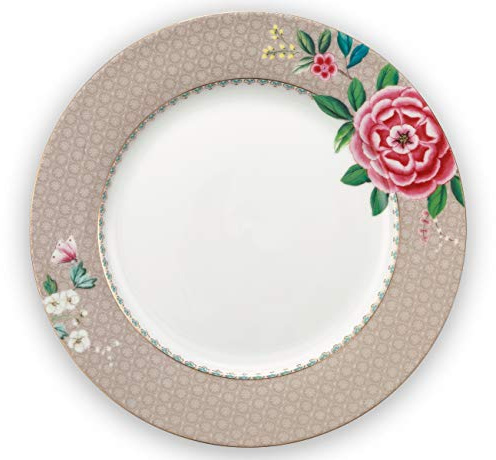 Pip Studio Blushing Birds Speiseteller Khaki 26,5 cm