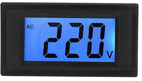 Voltimetro Digitale, Display LCD AC80-500 V Voltmetro Di AC, Voltmetro Digitale a Due Fili, Invertitore Per Test Di Elettricità 220 V AC