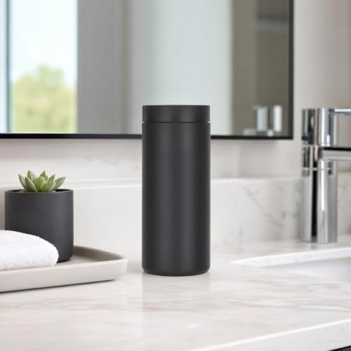 Squeeze Bottle Soap Dispenser 240ml Silicone Washing Liquid Dispenser Black | Divided Easy Squeeze Soap Dispenser Non-Drip Dispenser Hand Soap Bottle for Home Essential Oil Lotion Shampoo Conditioner
