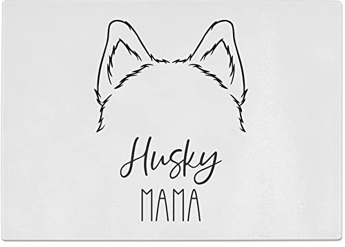 JUNIWORDS Glasschneidebrett, Husky Mama (1008941)