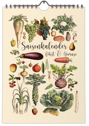 Saisonkalender Obst und Gemüse | Wandkalender A4