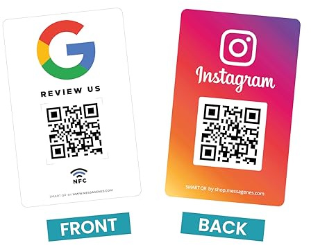 PVC Google + Instagram Parent (1 Stück, rechteckig 8,6 x 5,4 cm)