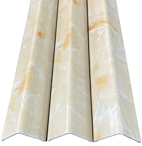 Schwellenstreifen, Bodenübergangsstreifen, PVC-Kantenschutz for Keramikfliesen-Tapeten, kollisionssichere Schränke, scharfe Ecken, Kantenverkleidung, Stoßstange (Farbe: Stil 4, Größe: 4 cm/1,57 Zoll B