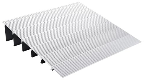 VEVOR Aluminum Door Threshold Ramp, 800 lbs Load Capacity, Adjustable Modular Ramp for Wheelchairs, Scooters, Power Chairs