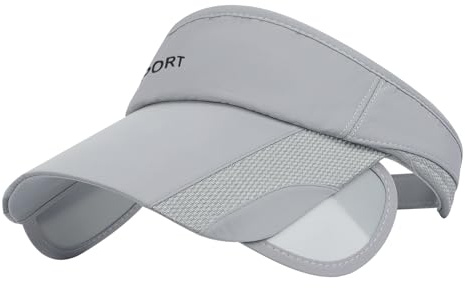 Extra Wide Adjustable Sun Visor Caps for Men Women, Large Retractable Sunvisor UV Protection Golf Tennis Empty Top Cap Topee Cool Summer Sun Hats for Hunting Camping Running Jogging Beach