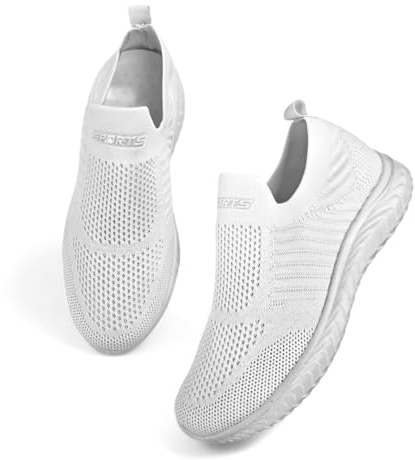 P&L ITALY COLLECTION Zapatillas Deportivas Sin Cordones Slip-On Mujer Comodas y Ligeras para Correr Andar Pasear Casual Sneakers