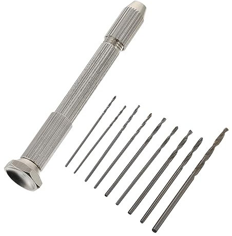 Hemobllo Handbohrer Mit Präzisen Bohrern Für Modellbau Einstellbarer Handbohrer Mit Halterung Für Präzises Arbeiten Für Schmuck Und Bastelprojekte