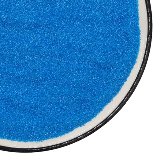 Essbare 142g Dekorzucker Blau Zucker Streusel zum Backen, Kristallzucker für Kuchen, Kekse, Cupcakes und Eiscreme-Topping für Halloween, Weihnachten