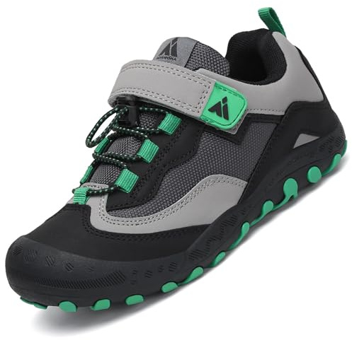 Mishansha Zapatillas de Senderismo Trekking Niño Niña, Flexible Negro 37