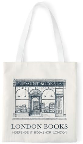 MonaEsquille Jutebeute Canvas Tasche Buchtasche Book Lovers Shopper Tasche Damen Faltbare Einkaufstasche Tote Bag Tragetasche 31 * 36cm