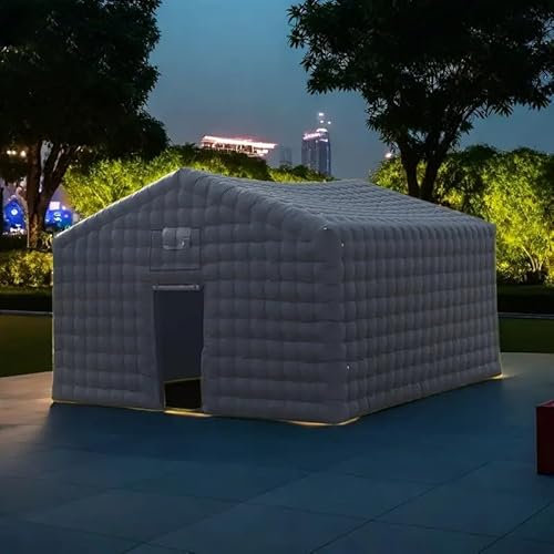 Aufblasbares Disco-Zelt für Partys, Hochzeiten, Shows, Veranstaltungen, großes aufblasbares Partyzelt, 6 m x 6 m x 4 m, Schwarz