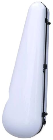 Geigenkasten Geigenkasten aus Kohlefaser, leichter Rucksack, druckfest mit Stoff und Geigenbogen, Stauraum mit Hygrometer Für den Schutz von Geigen(White)