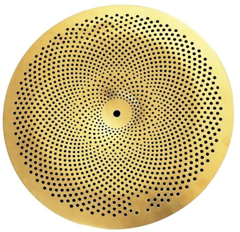 Platillo Chino De 16 Pulgadas Y Dos Piezas De Bajo Volumen, Color Dorado, Para Batería Platillos de batería