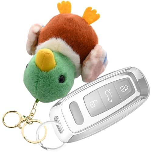 Porte-clés animaux en peluche | Pendentif de sac à dos canard colvert, 11,9 cm, breloque portable pour sac à main, portefeuille, accessoires mignons pour clé de voiture, Attribut unique, Refer to