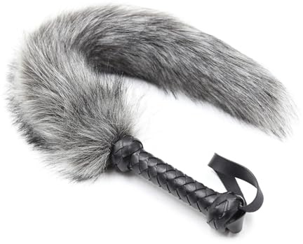 Generico Frusta da Cavallo in Pelliccia Sintetica, Frusta Alternativa a Coda di Volpe, Accessori per Giochi di ruolo-ITRB62