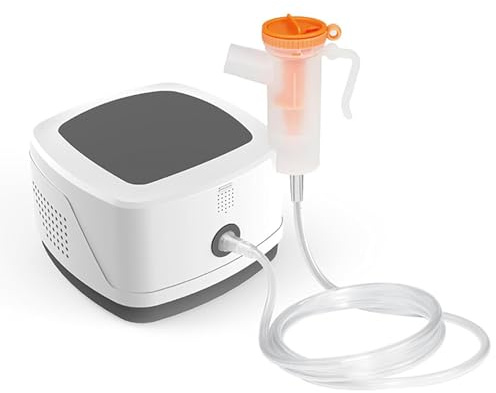 oiakus Veterinary Nebulizer, Pet Veterinary Compression Atomizer, Portable Pet Nebulizer with 2 Silicone Masks, Adjustable Atomization Rate, Microgrid Nebuliser Equipment for Pets,Cats And Dogs