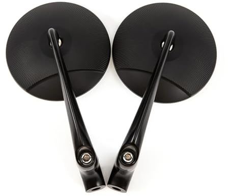 Evomosa Motorrad-Rückspiegel, 8 Mm, 10 Mm, Universalspiegel, Mehrwinkelverstellung, E-Markierung, Für Dirtbikes, ATVs Und E-Bikes
