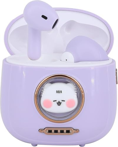 Fsjun Écouteurs sans Fil Bluetooth 5.4, 13 mm, Son HD, Réduction Anti-Bruit, Tactile, Appairage Auto, 28h d’autonomie, Étui LED Chat Adorable, pour Sport,Appels,Travail, Cadeaux, Violets