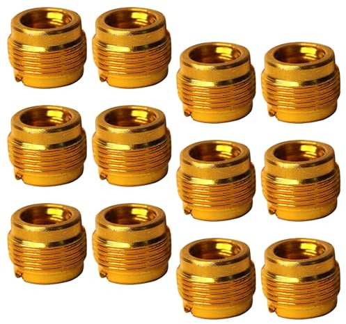 HEMOTON 12 St Mikrofonstativ Adapter i Aluminium - till - Gängkonvertering för Professionella Inspelningsstudior Live-sändningar och Konferenser Vibrationsdämpande och Enkel Montering
