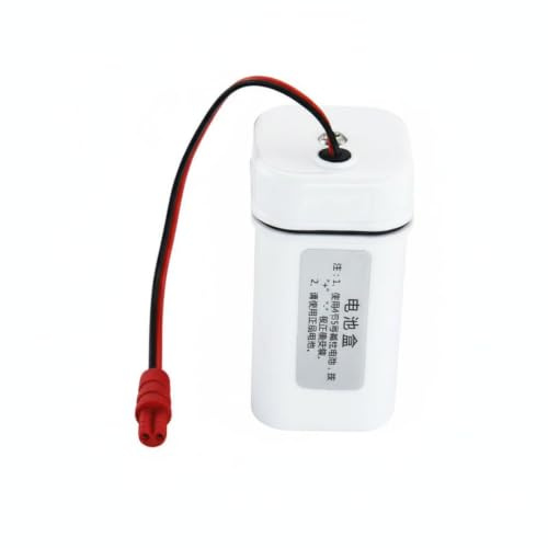 Fonowx de Urinario Fuente de Energía Paquete de 6V Soporte Plástico Resistente para Ambientes Húmedos Compatible con Urinarios Automáticos y sin Contacto, White, AC Male Plug