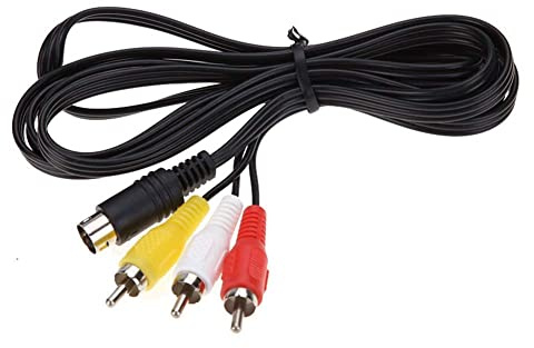 WICAREYO 1.8m Audio Video AV Wire Kabel 9Pin zu RCA Anschlusskabel Kompatibel für Genesis 2 3