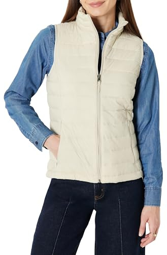 Amazon Essentials Women's Lightweight Water-Resistant Packable Puffer Gilet