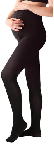 Giulia dam varma strumpbyxor för gravida svart 200 DEN