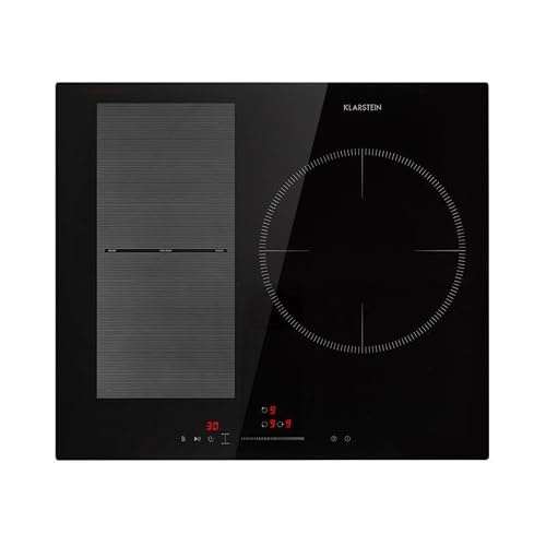 Klarstein Induktionskochfeld - Glaskeramik Einbau-Kochfeld Mit 3 Platten, Touch-Display, Digitalanzeige, Timer-Funktion, Schnelles Aufheizen - 5800 Watt