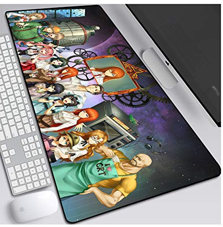 Mouse Mat Steins Gate 700 x 300mm Mouse Pad | Speed Gaming Mousepad |Best precision experience | 3mm-Thick Base | for notebooks, PC,A