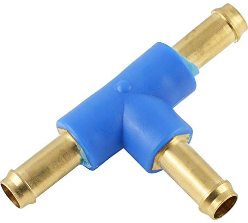 Fittingteile - Mini T-Schlauchverbinder Verteiler für PVC-Pneumatikschläuche Steckverbinder (Ausführung: T-Verbinder - Schlauch Ø innen: 6 mm)