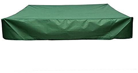 XHDZSW Sandlådeskydd fyrkantigt vattentätt sandpitskydd dammsäkert skydd, sandlådeskydd, med dragsko vattentätt dammtätt UV-skydd (grön, 120 x 120 cm)